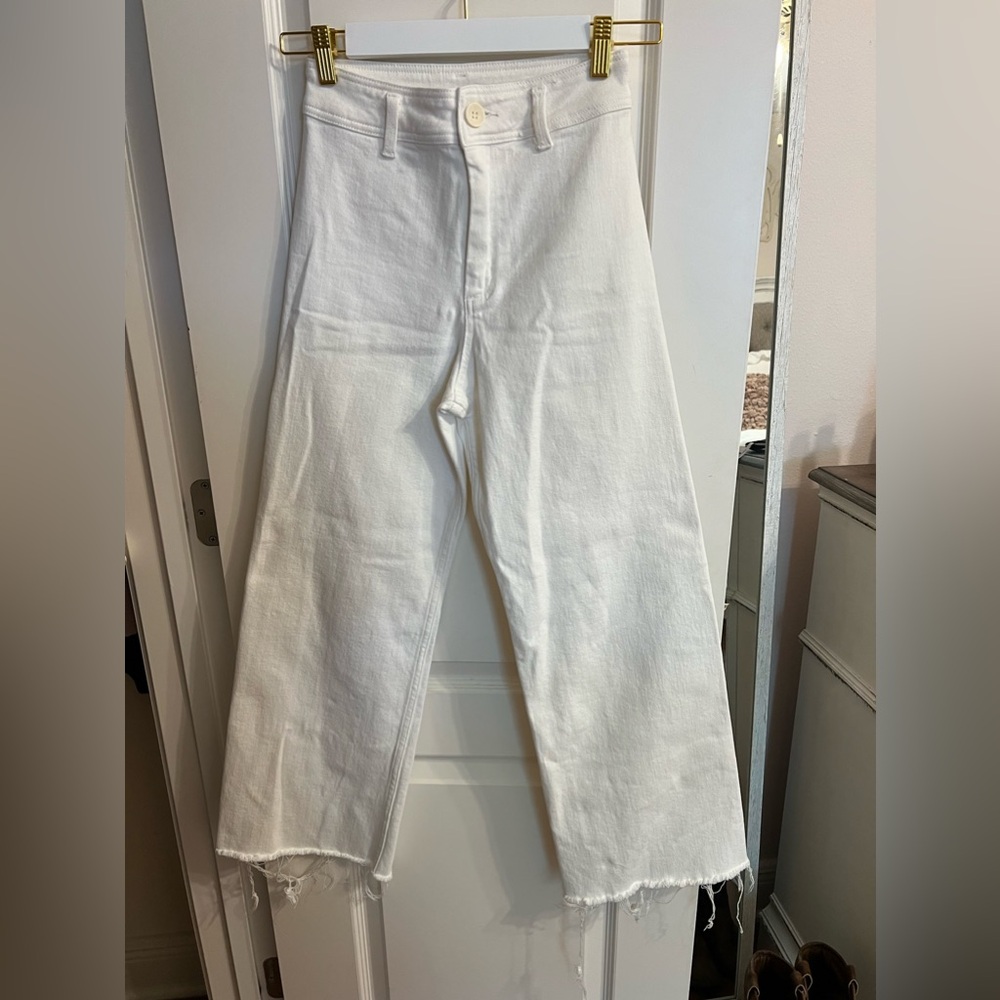 Women’s White Wide Leg Jeans